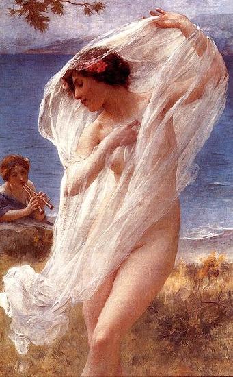 Charles-Amable Lenoir A Dance By The Sea oil painting picture